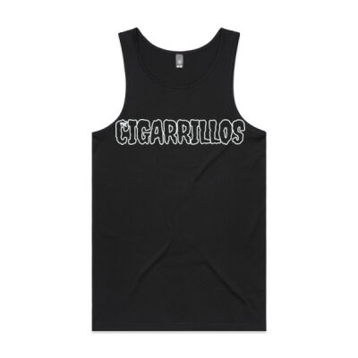 Black Tank Top w/White Outline Logo & "You're Welcome" Back Print Thumbnail